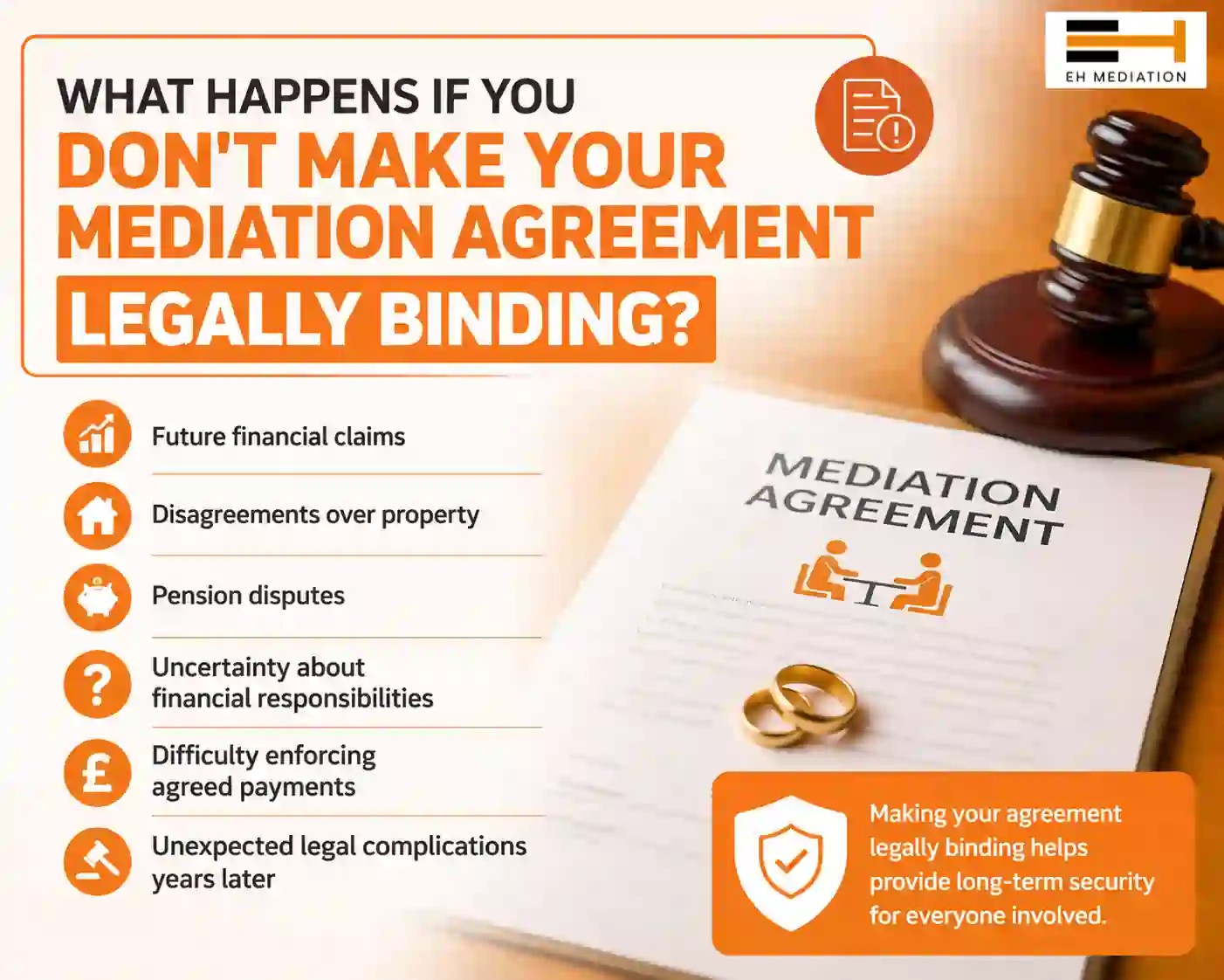 What Happens If You Don't Make Your Mediation Agreement Legally Binding Hemel Hempstead?